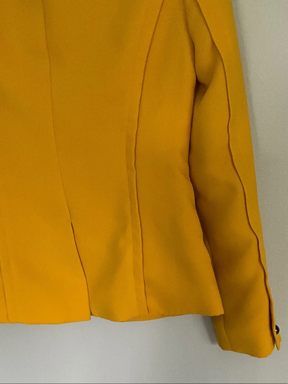 INC International Concepts Mustard Yellow Shawl Collar Blazer